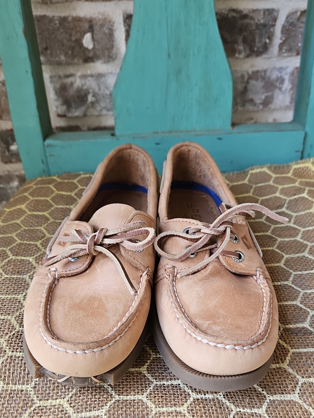 Sperry Original 2 EYE Men’s Brown Leather Boat Shoes - Picture 3 of 7